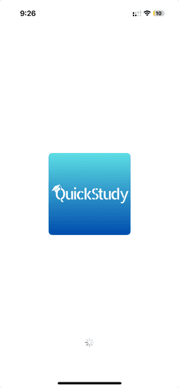 QuickStudy QLE app screen 1