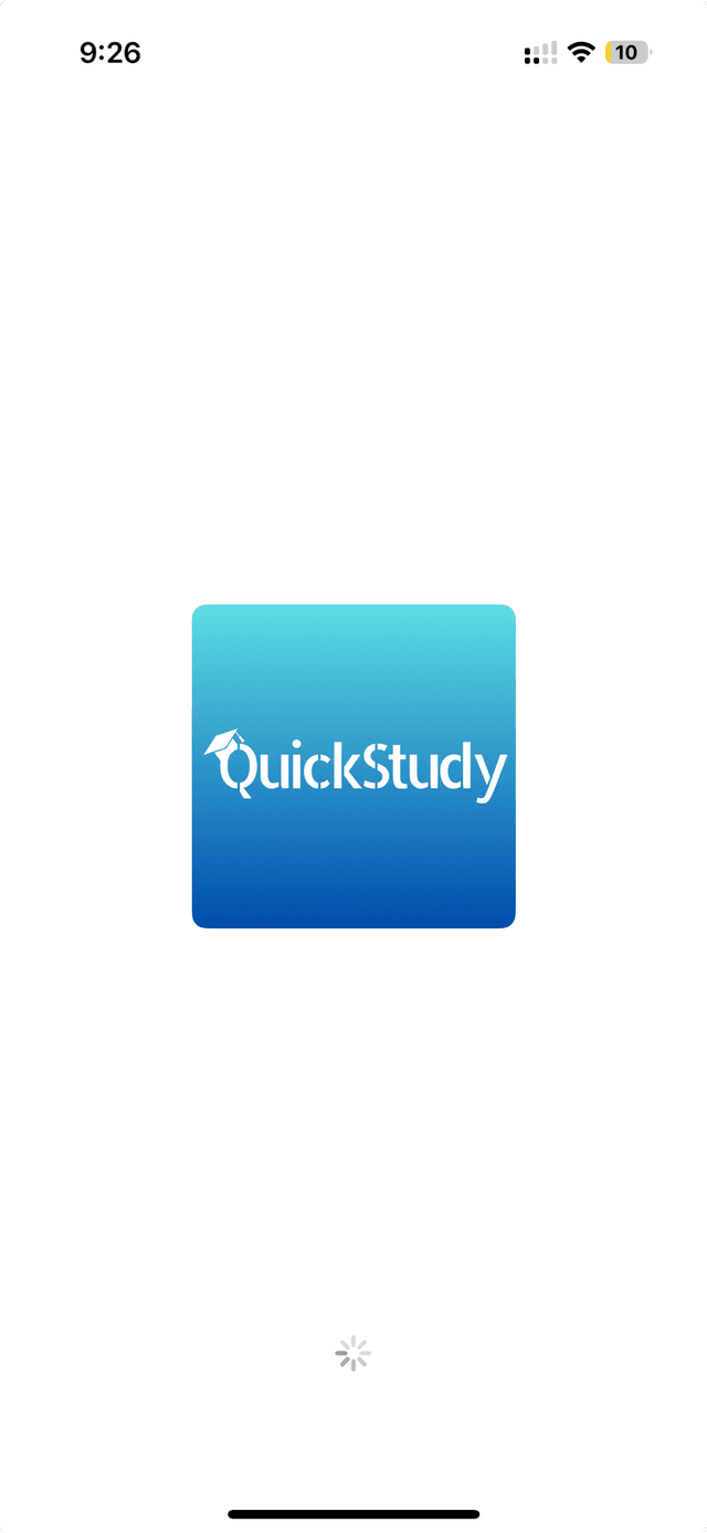 QuickStudy QLE app screen 1